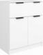 vidaXL vidaXL Komoda, biała, 60x30x70 cm, materiał drewnopochodny 2
