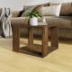 vidaXL Stolik kawowy, przydymiony dąb, 40x40x30 cm 1