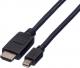 Kabel Roline DisplayPort Mini - HDMI 2m czarny (11.04.5791) 1