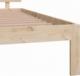 vidaXL Rama łóżka, lite drewno sosnowe, 120x190 cm, 4FT, podwójna 6