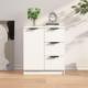 vidaXL Komoda, biała, 60x30x70 cm, materiał drewnopochodny 1