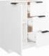 vidaXL Komoda, biała, 60x30x70 cm, materiał drewnopochodny 5