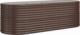 vidaXL vidaXL Donica ogrodowa z malowanej proszkowo stali, 224x80x68 cm, brąz 2