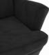 vidaXL vidaXL Fotel uszak z podnóżkiem, czarny, tapicerowany aksamitem 7