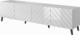Cama Meble Szafka RTV ABETO 200x42x52 biały/biały połysk 1