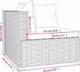vidaXL vidaXL 3-osobowa sofa ogrodowa z poduszkami, szary rattan PE 7