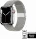 Crong Crong Wave Band - Pleciony pasek do Apple Watch 42/44/45 mm (jasny szary) 1