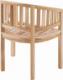 Divero DIVERO Fotel z drewna tekowego 2