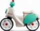 Falk Falk Jeździk Scooter Strada Retro Ciche Opony od 1 Roku 4