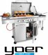 Yoer SteakMaster GG01S Grill ogrodowy gazowy 17.2 kW 49 cm x 36 cm 1