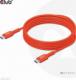Kabel USB Club 3D USB-C - USB-C 2 m Pomarańczowy (CAC-1573) 3