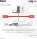 Kabel USB Club 3D USB-C - USB-C 2 m Pomarańczowy (CAC-1573) 10