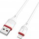 Kabel USB Borofone USB-A - Lightning 1 m Biały (KABAV1252) 1