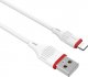 Kabel USB Borofone USB-A - Lightning 1 m Biały (KABAV1252) 3
