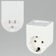 REV REV Travel Plug Traveler USA white 1