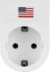 REV REV Travel Plug Traveler USA white 2