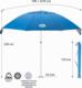 Nils Extreme NC7822 PARASOL PLAŻOWY XL 220 CM NILS CAMP 2