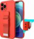 Hurtel Rope Case silikonowe etui ze smyczą torebka smycz pasek do Samsung Galaxy S22 granatowy 12