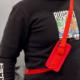 Hurtel Rope Case silikonowe etui ze smyczą torebka smycz pasek do Samsung Galaxy S22 granatowy 4