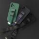 Hurtel Rope Case silikonowe etui ze smyczą torebka smycz pasek do Samsung Galaxy S22 granatowy 6