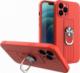 Hurtel ETUI Ring Case silikonowe etui z uchwytem na palec i podstawką do Samsung Galaxy S21 FE czerwony CASE 1