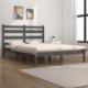 vidaXL vidaXL Rama łóżka, szara, lite drewno sosnowe, 200 x 200 cm 1