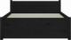 vidaXL vidaXL Rama łóżka, czarna, lite drewno, 90 x 200 cm 5