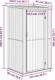 vidaXL vidaXL Szopa ogrodowa, szara, 118,5x97x209,5 cm, stal galwanizowana 7