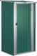 vidaXL vidaXL Szopa ogrodowa, zielona, 118,5x97x209,5 cm, stal galwanizowana 2