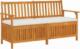 vidaXL vidaXL Ławka ze schowkiem i poduszką, 148 cm, drewno akacjowe 1