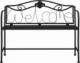 vidaXL vidaXL Ławka ogrodowa dla 2 osób, 104 cm, czarna, stalowa 2