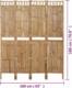 vidaXL Parawan 4-panelowy, bambusowy, 160 x 180 cm 8