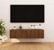 vidaXL vidaXL Wiszące szafki TV, 4 szt., brązowy dąb, 30,5x30x30 cm 3