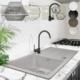 Zlewozmywak Aquamarin Aquamarin  kuchenny Granite, 76 x 46 cm, szary 1
