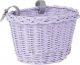 WickerPL Akcesoria rowerowe Kosz na rower dziecięcy w kolorze lawendowym 27x22 H17 cm 1