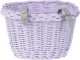 WickerPL Akcesoria rowerowe Kosz na rower dziecięcy w kolorze lawendowym 27x22 H17 cm 3