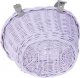 WickerPL Akcesoria rowerowe Kosz na rower dziecięcy w kolorze lawendowym 27x22 H17 cm 5