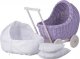 WickerPL LILI WIKLINOWY WÓZEK W KOLORZE Lavendowym Z POŚCIELĄ 55X30 H45 CM 16