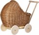 WickerPL LILI WÓZEK WIKLINOWY DLA LALEK Z OBSZYCIEM Pudrowy Róż 48X28 H26/47 CM 6