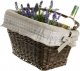 WickerPL Wiklinowy kosz rowerowy z obszyciem 46x34 H23/28  cm 1