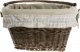 WickerPL Wiklinowy kosz rowerowy z obszyciem 46x34 H23/28  cm 2