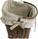 WickerPL Wiklinowy kosz rowerowy z obszyciem 46x34 H23/28  cm 4