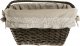 WickerPL Wiklinowy kosz rowerowy z obszyciem 46x34 H23/28 cm 3