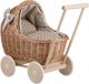 WickerPL Lili Wózek wiklinowy dla lalek z beżowym obszyciem 48x28 H26/47 cm standard 8