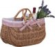 WickerPL WIKLINOWA TORBA NA ROWER KOSZ NA ROWER Z OBSZYCIEM 43X21 H27/35 CM 7