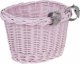 WickerPL AKCESORIA ROWEROWE KOSZ NA ROWER DZIECIĘCY W KOLORZE RÓŻOWYM 27X22 H17 CM 1