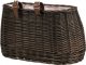 WickerPL AKCESORIA ROWEROWE KOSZ NA ROWER Z PASKAMI SKÓRZANYMI I OBSZYCIEM 35X17 H19 CM 1