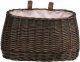 WickerPL AKCESORIA ROWEROWE KOSZ NA ROWER Z PASKAMI SKÓRZANYMI I OBSZYCIEM 35X17 H19 CM 2