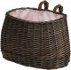 WickerPL AKCESORIA ROWEROWE KOSZ NA ROWER Z PASKAMI SKÓRZANYMI I OBSZYCIEM 35X17 H19 CM 3