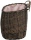 WickerPL AKCESORIA ROWEROWE KOSZ NA ROWER Z PASKAMI SKÓRZANYMI I OBSZYCIEM 35X17 H19 CM 4